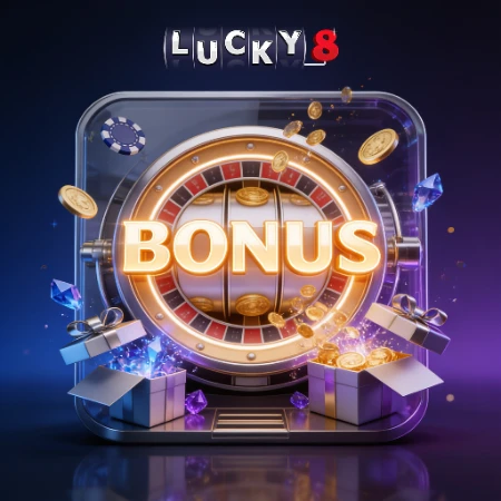 Bonus Lucky8 Casino avec roulette et pièces
